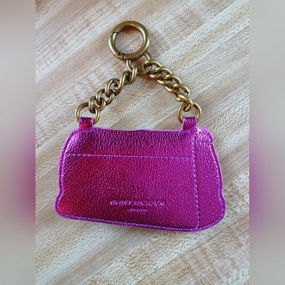 Kurt Geiger NWT/NIB Rainbow Metallic Kensington Bag Charm/Keychain - Picture 6 of 6